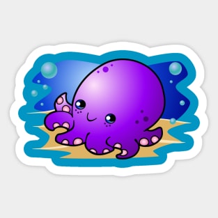 Kawaii Octopus Sticker